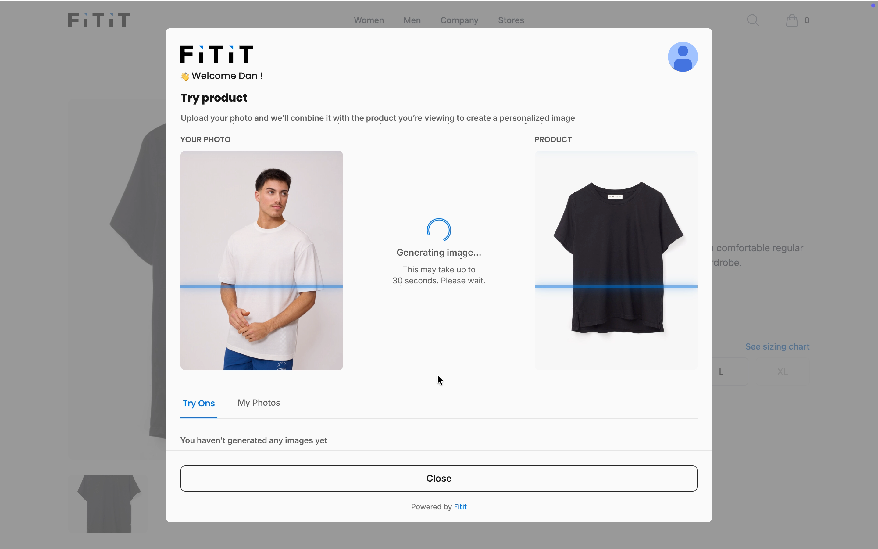 Virtual Try-On Example 1